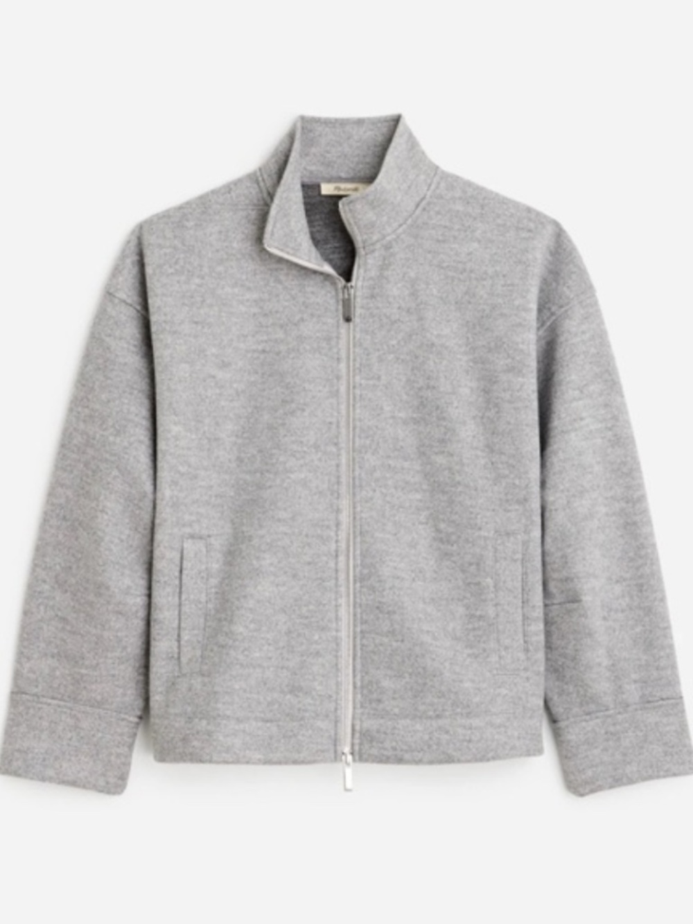 Madewell Relaxed Mockneck Knit Jacket